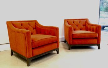Burnt orange chairs